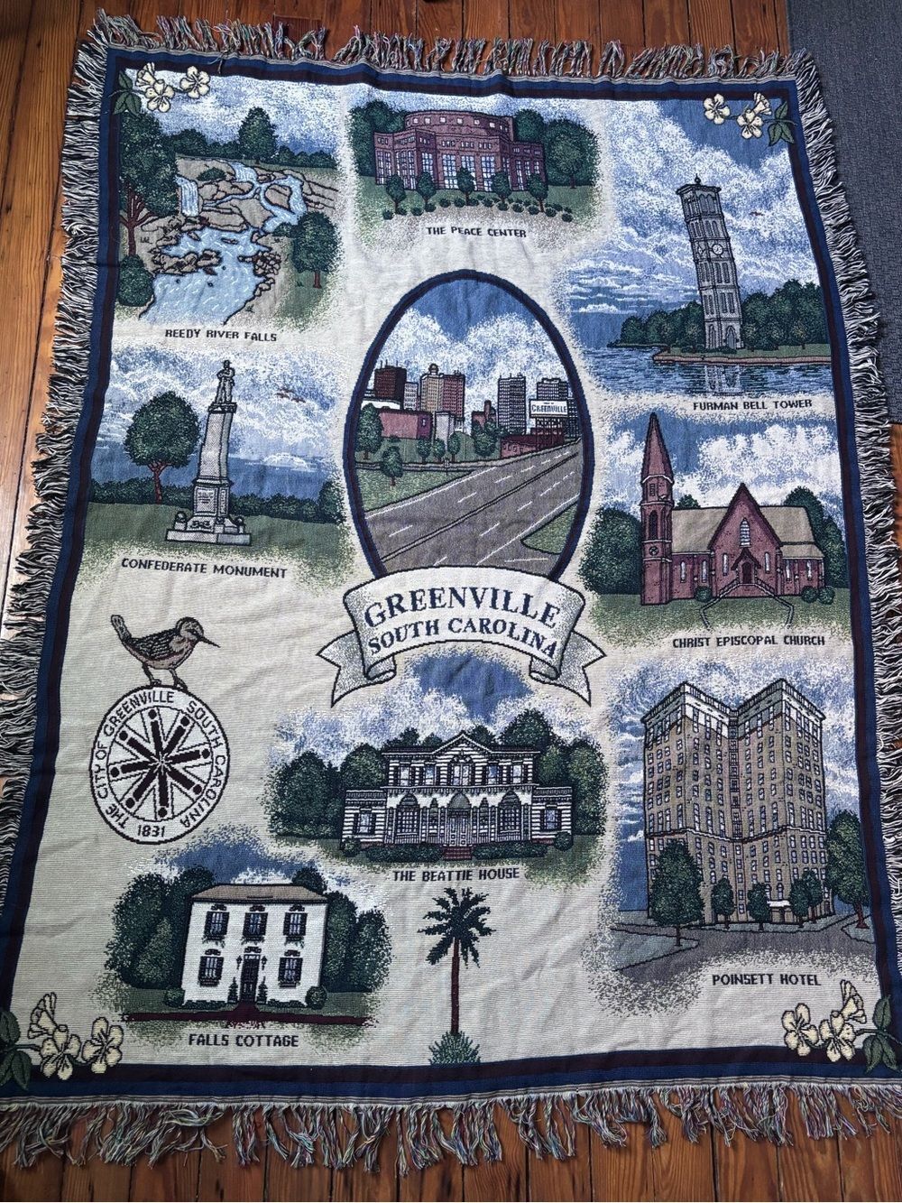 Greenville, SC Throw Blanket